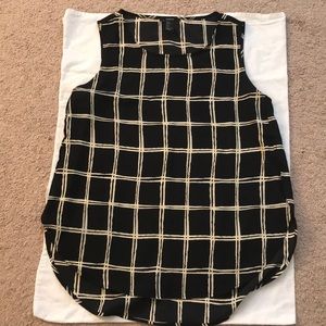 Forever 21 Checkered black top
